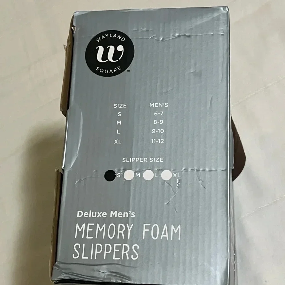 🖤 New Wayland Square Deluxe Men's Memory Foam Slippers🖤